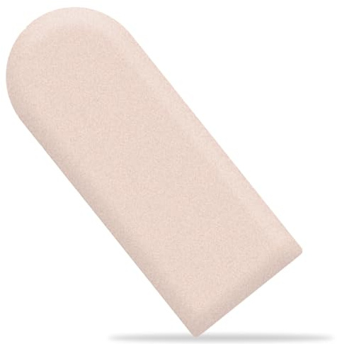 HLTQL stoppade väggpaneler sänggavel, anti-kollision väggstoppning, vadderade väggpaneler, självhäftande svamp väggklistermärke för hem sovrum, enkel montering (#rosa, 20 x 50 cm)