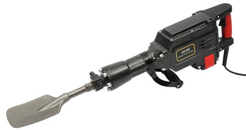 Powerful Electric Heavy Duty Jack Hammer Concrete Breaker Industrial Tool Trencher Digger Machine Garden Planting Digging Machines Demolition Floor Point Bull Chisel & Shovel Bits 1700W