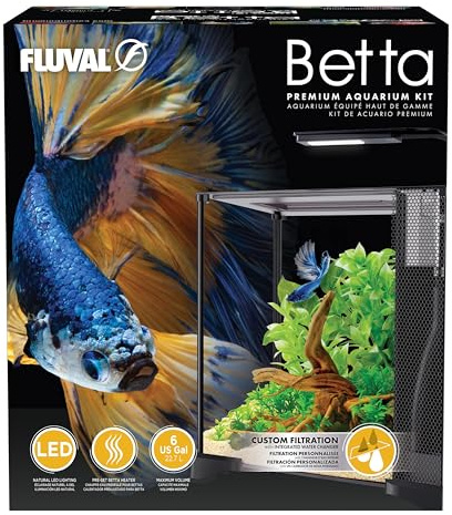 Acuario Kit para Betta Premium, 22,7 litros