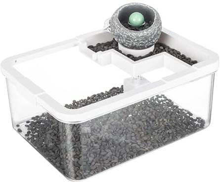 Aquarium pour Poisson Betta - Décoration De Table Basse avec Aquarium,Bassins Anciens avec Pompe USB & Éclairage pour Aquaponie, Méduses, Bureau, Bibliothèque, Chambre à Coucher