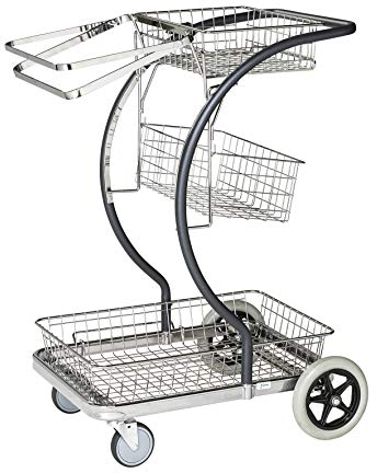 Konga Mekaniska Reinigungswagen | Innovatives Design, Wendig und Kompakt | 100 kg Tragkraft, Grau