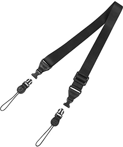 Miesherk Adjustable Shoulder Strap Multifunctional Replacement for iPad Laptop Notebook Tablet Case Messenger Bags Duffel Bag Camera Comfortable Neck Strap Nylon 32-61 Black