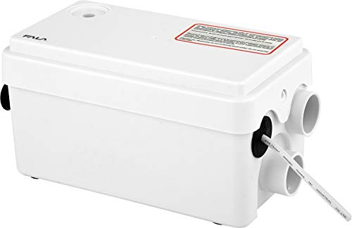Sistema elevador Fala, 250 W, 80 L/min, altura de elevación máx. 4 metros, 2 entradas, pequeño efecto silencioso, con retorno, bomba para aguas residuales domésticas