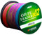 LPATTERN Angelschnur- 500M 12-Fach PE Angeln Geflochtene Schnüre, 500M-Bunt, 3.5#/0.30mm/27.8kg