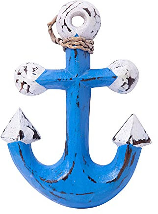 duston Orient Express - Decorazione da parete in legno con ancora in stile marittimo, decorazione da parete, decorazione da parete, decorazione marittima portafortuna, diverse dimensioni