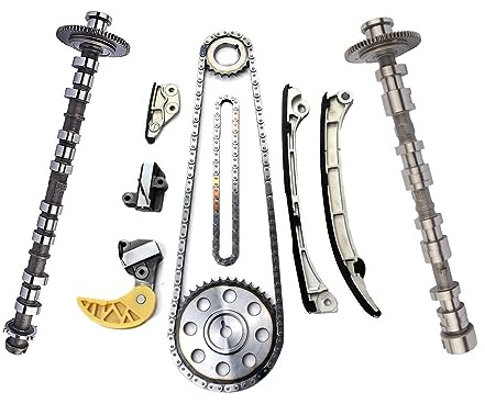 Flynsu Kit chaîne de distribution avec arbre à cames d'entrée et de sortie Compatible avec 3 6 CX-5 2.2 D1esel SKYACT1V-D HJ-31180 SH0312670A SH0211316 SH0112440 SH0112420