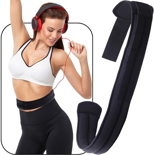 Sefulei Weighted Belt 30-42Adjustable Sport Fitness Belt for Abs Strengthening Workout Body Shaping Core and Weight Loss (Basis 5LB)