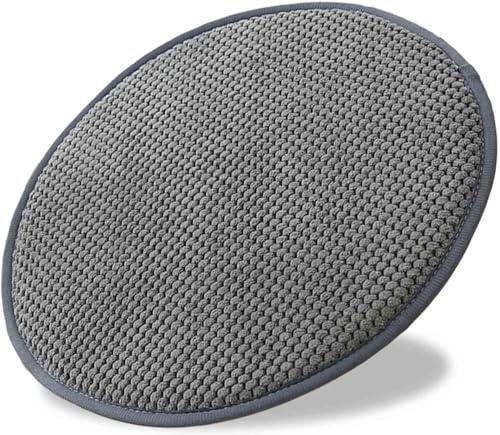 uyeoco Juego De 4/2/1 Cojín Redondo para Silla, 30/35/40/45/50cm con Hebilla Antideslizante, cojín de Asiento Suave para Taburete, jardín, Interior, Exterior, hogar(Color 3,30x30cm 1pc)