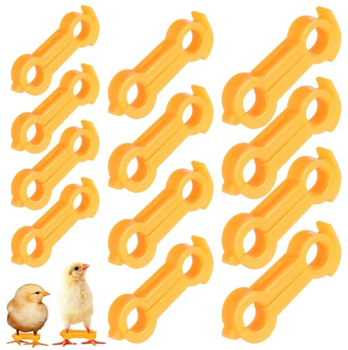 TOYANDONA Chick Leg Stabilizer Bird Leg Support Brace 1.26 Inch Baby Bird Splay Correction Device Poultry Hobble Band for Newborns