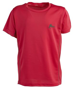 ANDE Bobbio barn T-shirt – andningsbar t-shirt för utomhusbruk, Rosa paradis, 14 år