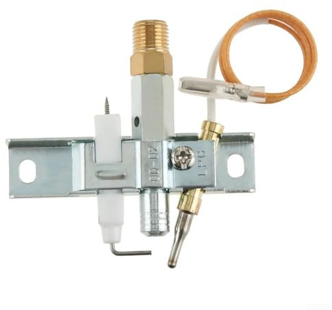 Riscaldatore portatile a gas, 35 cm, montaggio di accensione, apparecchio di riscaldamento portatile per interni, con terminale piatto da 4,8 mm, per camera da letto, soggiorno o studio