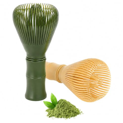 Matcha Kvast, 2 stycken matkavisp PP harts Matcha visp, traditionell japansk kasta, högkvalitativ visp som tillbehör för handgjorda