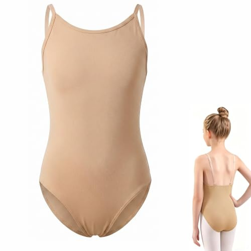 Gymnastics Leotards For Girls Nude Bodysuit - Skin Coloured Dance Leotard
