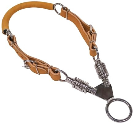 M-Royal Saddles Charro Bosal De Tijera Metal/Vaqueta Leather Bosal Miel
