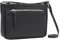 STILORD 'Lilia' 2-in-1 Umhängetasche Damen Leder Handtasche Klein Vintage Bag Ledertasche modern elegante Ausgehtasche Clutch Kleine Schultertasche Frau Echtleder Tasche, Farbe:schwarz