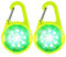ZLCBBD LED Blinklicht Kinder - USB Aufladbar Reflektoren Licht für Schulranzen Sicherheitslicht Anhänger für Wandern Laufen Joggen Haustier Rucksack Kleidung Grün
