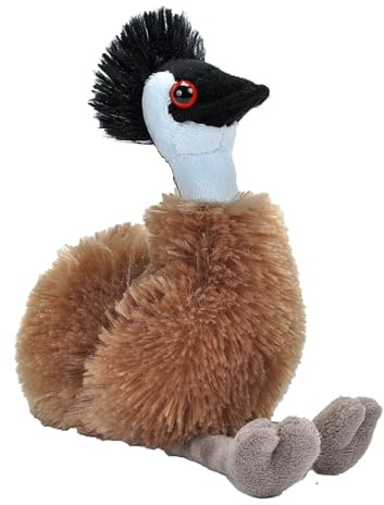 Wild Republic Pocketkins Eco Émeu, Animal en Peluche, 12 cm, Jouet en Peluche, Fabriqué à partir de Matériaux Recyclés, Écologique