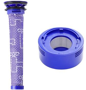 INF Ersatzteile Zubehör für Dyson V8 Staubsauger, Vorfilter und hinterer Filter, Ersatzteile Filter Zubehör Set, 2 × Staubsaugerfilter