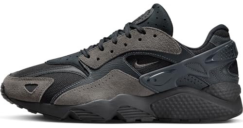 NIKE Air Huarache Runner, Sneaker Hombre, Black Medium Ash Anthracite, 40 EU