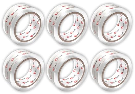 Final Paket Klebeband - 6er Pack - 82 Meter - Transparent - 42 mm Breit - Ihr zuverlässiger Partner für alle Verpackungsbedürfnisse