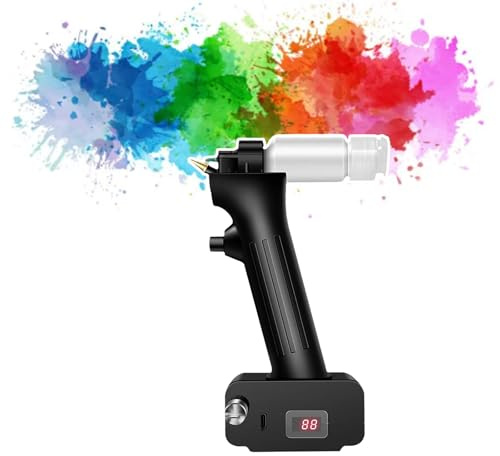 ZMJGLL Kit Aerografo con Compressore d'Aria, Durata 2 Ore, con ugello di Scarico monouso da 0,2/0,3/0,5 mm, per Pittura e modellismo