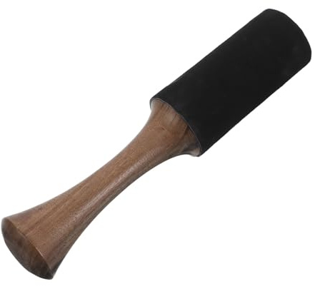 STOBAZA Martillo de cuenco tibetano, baqueta de madera con mango ergonómico, accesorios para cuencos cantores, uso en meditación y prácticas de yoga, dimensiones 6,9 x 1,4 x 1,4 pulgadas
