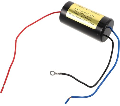 ibasenice Suppresseur de Bruit en Métal et Cuivre pour Alimentation de Voiture Filtre Antiparasite pour Système Audio Automobile et Projets de Modification Voiture