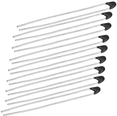 10 Stück Thermistorwiderstände, Temperatursensoren Elektronische Komponenten für Wärmeschutzschaltungen in Elektrogeräten, mit 30 mm Kabel.(#1)