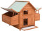 Tidyard Hühnerstall aus Holz Hühnerhaus mit 1 Fenster & zwei Nistkästen Chickenhouse Geflügelstall Kleintier Käfig 152x96x110 cm Massivholz Tanne
