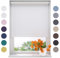 Radeco® Verdunkelungsrollo 140 x 275 cm weiß, Größen von 40 bis 240 Breite, ohne Bohren möglich, Rollo wandmontage, Rollo 140 cm breit, Fenster rollos für innen, rollos für Fenster