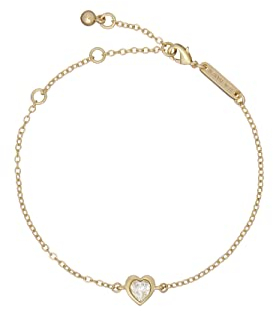 Ted Baker Hansa Crystal Heart Bracelet For Women (Gold/Crystal)