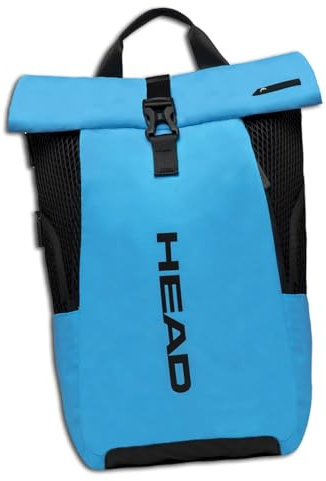 HEAD Roll Top Net Sac à dos enroulable pour ordinateur portable, bleu sarcelle, taille unique