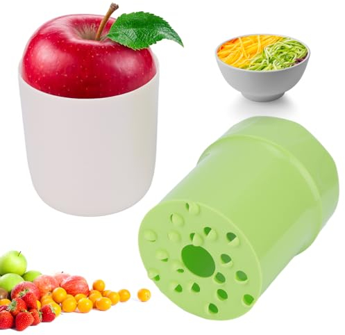 SUNJULY Grattugia per Frutta Grattugia per Mele Grattugia a Mano Chopper Rotante Manuale, Chopper per Verdure Multifunzionale Attrezzo da Cucina per Pere Patate Formaggio Limone Carote Grattugia