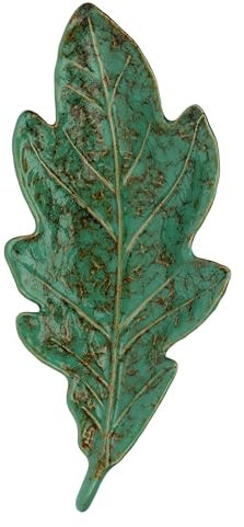 rituali domestici - Piatto foglia quercia in gres, 20x9cm, profondità 3cm, collezione Sfogliami