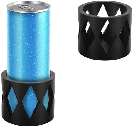 2pcs Porte-Gobelets pour Canettes Fines, 7,62cm Universels Adaptateurs pour Canettes de 354,88ml Boissons Énergisantes Maintien Sûr et Anti-Vibrations