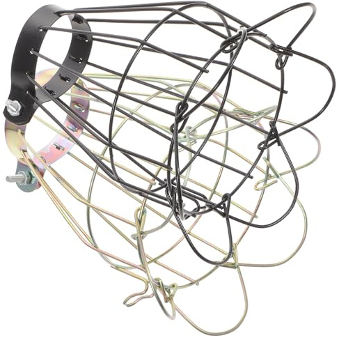 BESPORTBLE Pantalla Antiescaldaduras para Reptiles de Hierro, Accesorio Protector para Lámpara Térmica, Cubierta de Malla para Caja de Reptiles, Aislamiento y Seguridad
