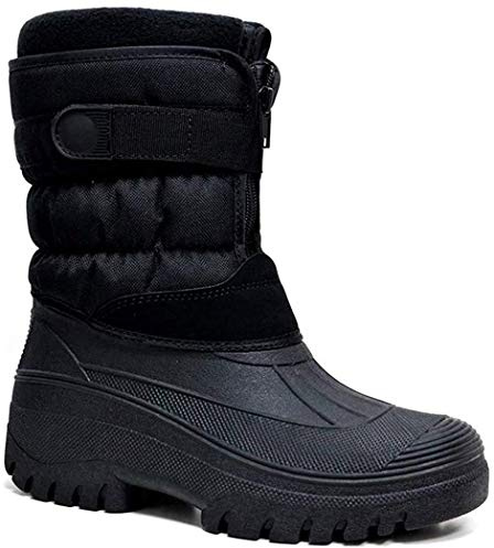 Groundwork LS87 Womens Muckers Mukker Stable Winter Waterproof Lined Snow Boots (Black V, 8 UK, Numeric_8)