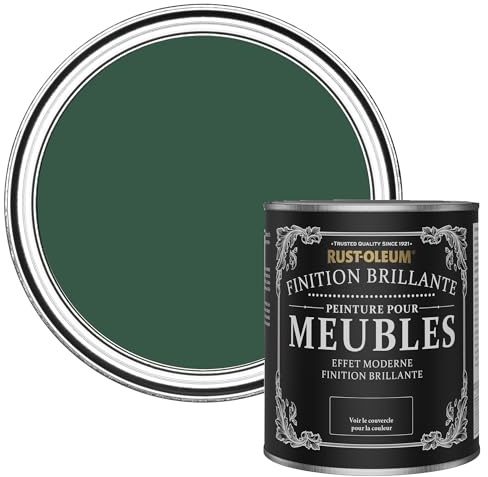 Rust-Oleum Green Furniture & Skirting Board Paint in Gloss Finish - The Pinewoods 750ML