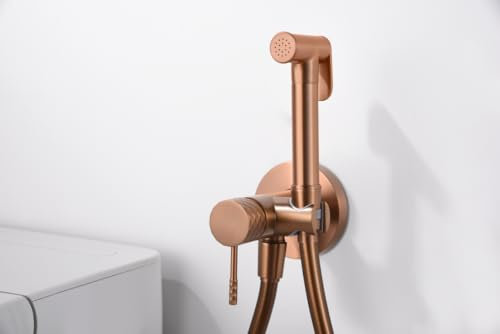 MICE COLLECTION RDG053/ORC Robinet mitigeur encastré pour bidet en laiton - Douche hygiénique encastrée et mitigeur bidet encastré Or rose brossé