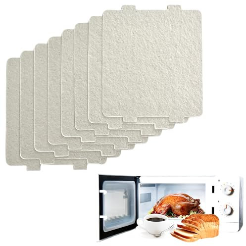 Microwave Waveguide Cover Mica Slice, 8Pcs Microwave Oven Mica Plate Sheet, Super Thick Heat Insulation Accessories for Universal Microwave Oven, Microwave Oven Parts for Frigidaire, 118×100MM