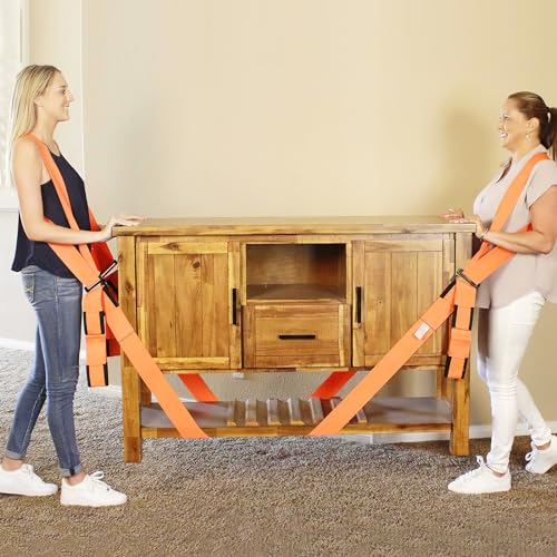 HENGBIRD Tragegurte Umzug 2 Personen Tragegurt Transportgurt Hebegurt zum Ergonomischen und Eifachen Heben Von Gegenstände Möbel Tragegurte, Einfaches Heben Tragen Bewegen von Möbeln Haushaltsgeräten