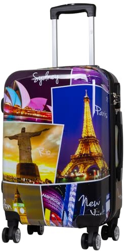 Trendyshop365 Handgepäck Koffer Hartschale klein 55 cm - Janeiro