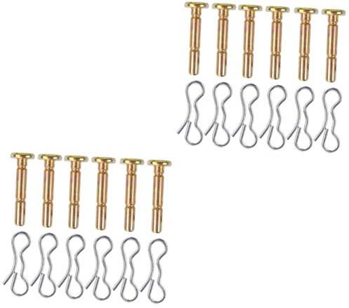 Balacoo 12juegos Pasadores De Corte De Inoxidable para Sopladores De Nieve De Repuestos Duraderos y Ligeros para Accesorios De Barrido De Nieve