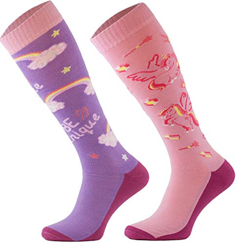 TODO Comodo Chaussettes d'équitation Fantaisie STJBW | Coton Mi-bas Chaussette Équitation Femme Motifs (STJBW 19 - Be Unique, 35-38)