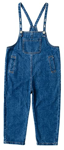 BLOMDES Peto de mezclilla para niñas Pantalones cortos de mezclilla para niñas de 3 a 12 años