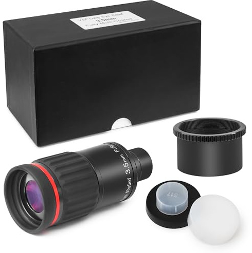 Astromania Telescope Eyepiece 3.5mm, 1.25/2 inch Super Wide Angle Eyepiece for Telescope, 70 Degree SWA Eyepiece FMC ED Element Telescope Accessories with M43x0.75 Male Thread for Astrophotography