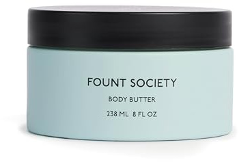 Fount Society Body Butter - 8 fl oz Nutrient-Dense Hydrating Body Butter with Sea Fennel & Shea Butter - Lightweight, Fast-Absorbing, Fragrance-Free - Vegan & Cruelty-Free