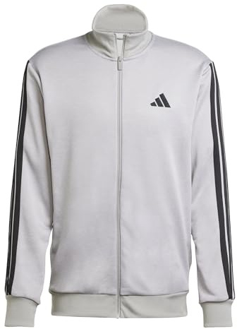 adidas Uomo 3 Stripes French Terry Track Suit, medium grey heather/mgh solid grey, M