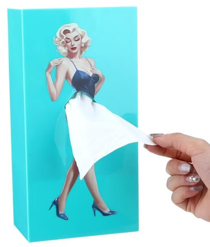 Taschentuchbox Röcke für Mädchen, Skirt Tissue Box Cover, Tücherbox mit Fliegendem Rock, Retro Mädchen Taschentücher Kreative Rock Kosmetiktücher Box