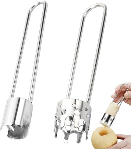 2 Stück Apfelausstecher, Apfelentkerner, Apfelentkerner Apfelausstecher Apfelkernausstecher Kernausstecher für Äpfel und Birnen, Küche Camping Zubehör, Küchenhelfer für Obst und Gemüse